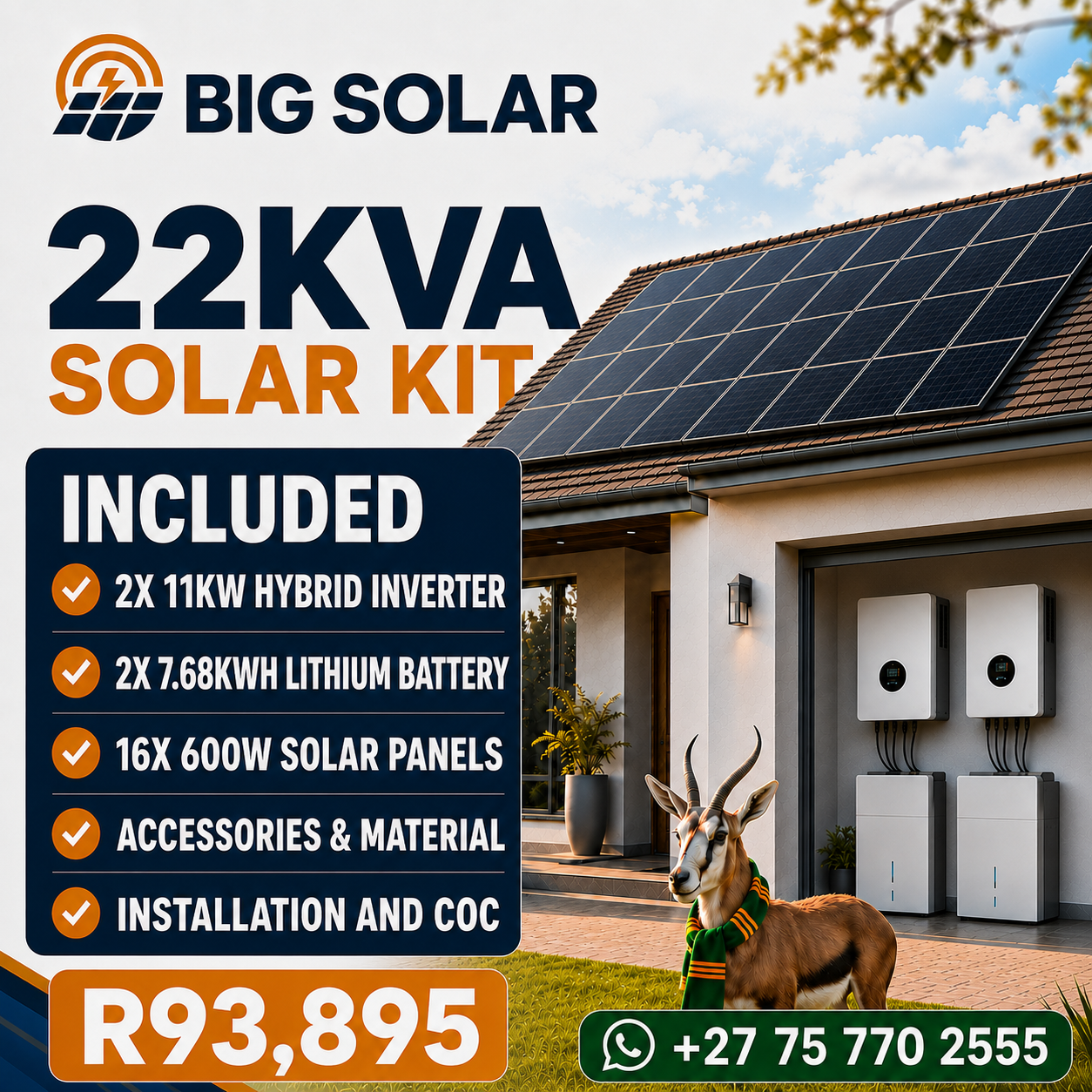 22KVA Solar Kit sale package