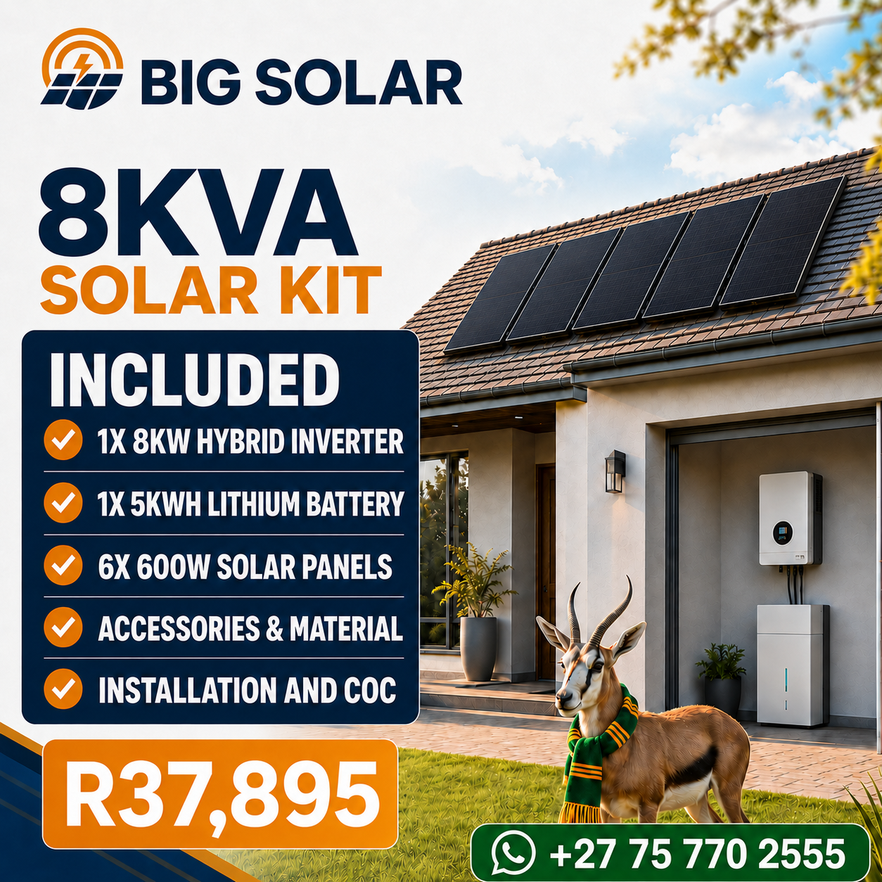 8KVA Solar Kit sale package